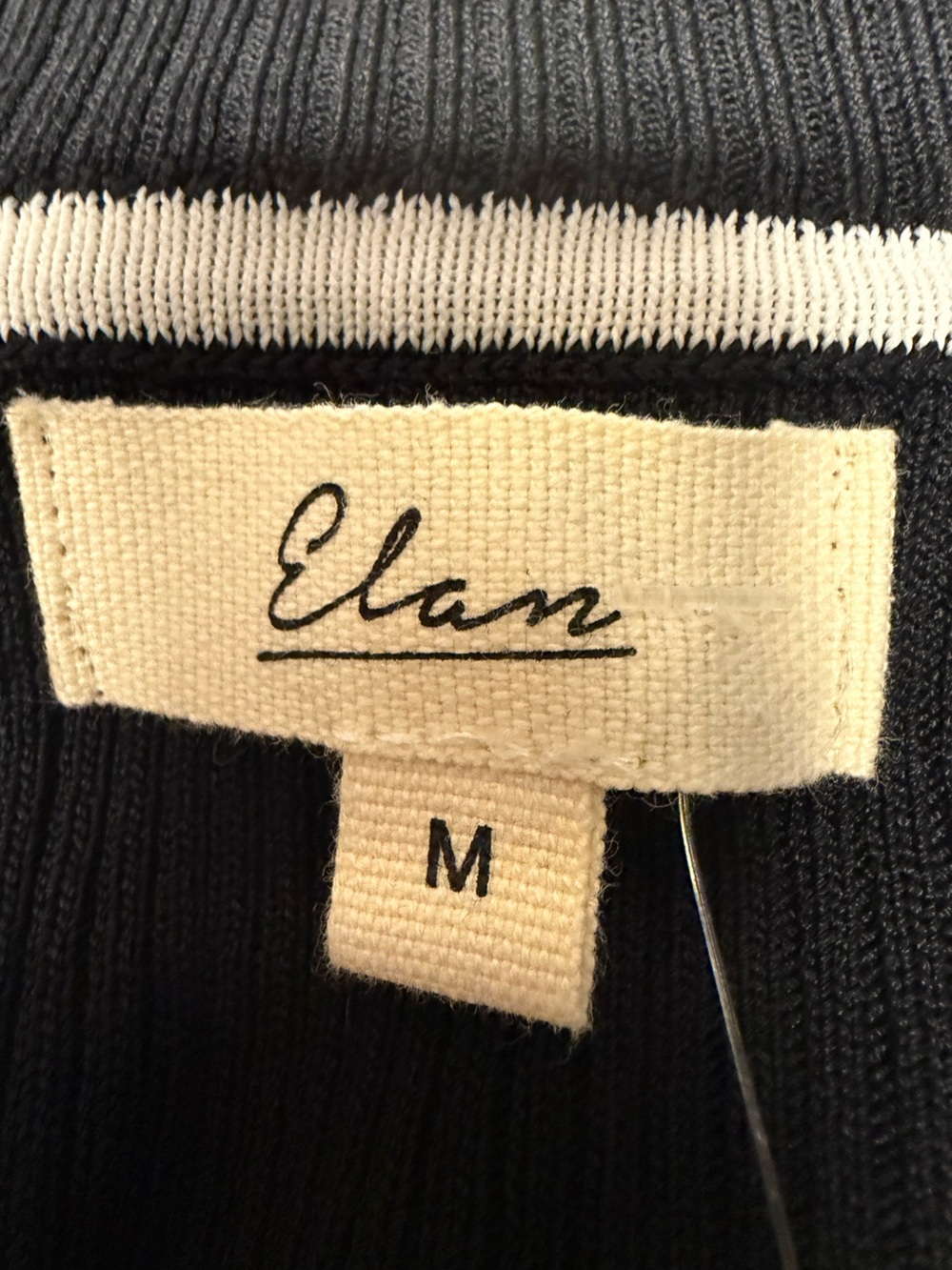 Elan Ribbed V-Neck Top - Picture 5 of 8